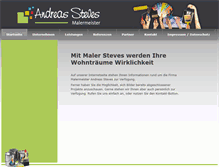 Tablet Screenshot of malermeister-steves.de